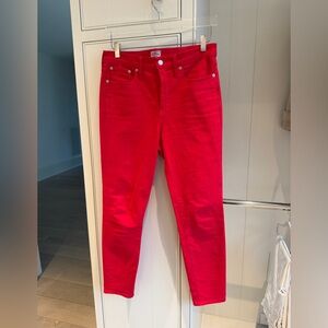 J. Crew Bold Hot Pink Skinny Jeans